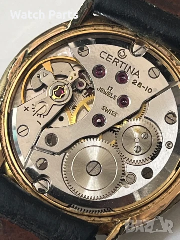 Стар часовник certina швейцарски с позлата, снимка 9 - Мъжки - 51038477