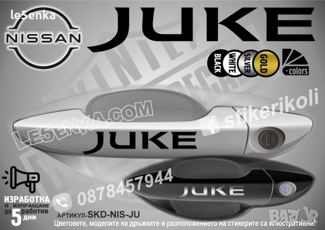 NISSAN JUKE стикери дръжки SKD-NIS-JU