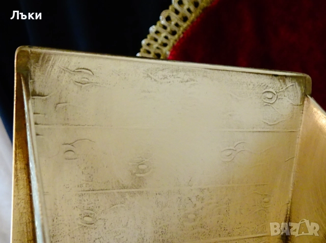 Бронзова поставка,стойка за бутилка,ръчна количка 720 гр. , снимка 5 - Антикварни и старинни предмети - 51609459