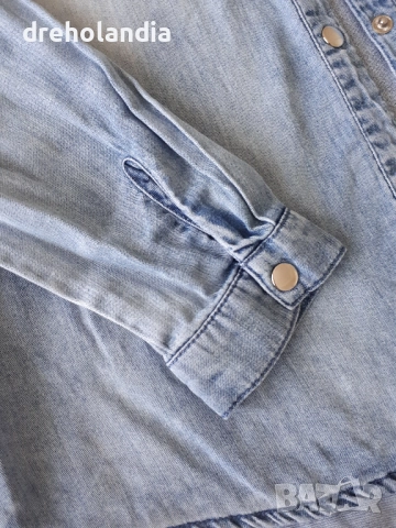 Дамска дънкова риза VILA - М, снимка 5 - Ризи - 51725232