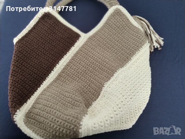 дамска плетена чанта Handmade, снимка 7 - Чанти - 46396973