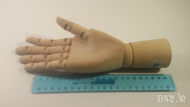 Дървена ръка със стави, артикулирана, снимка 14 - Декорация за дома - 52952315