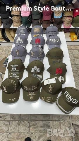 шапки с козирка  fendi ysl saint laurent Louis Vuitton dsquared2 celine , снимка 2 - Шапки - 53848462