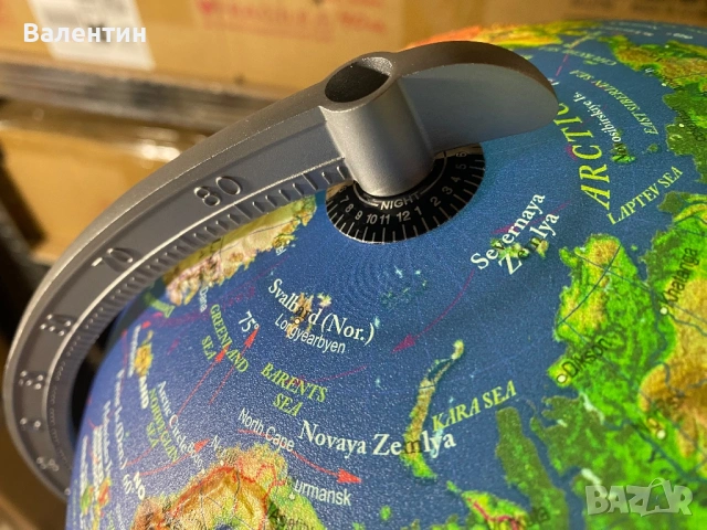 Светещ релефен глобус / настолна лампа 30 см., снимка 10 - Настолни лампи - 53311109