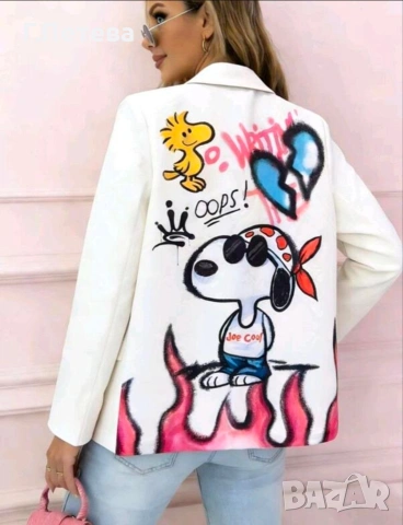 Ефектно дамско арт сако, снимка 2 - Сака - 53753381