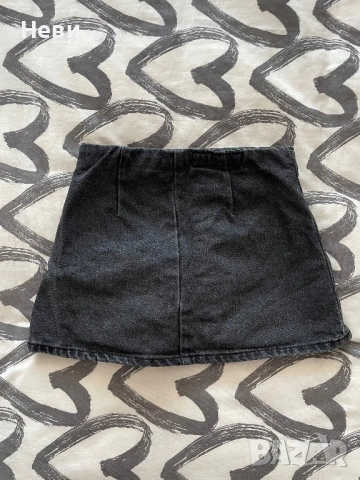 Черна дънкова пола-панталон на ZARA 116 р-р, снимка 2 - Детски рокли и поли - 54172637