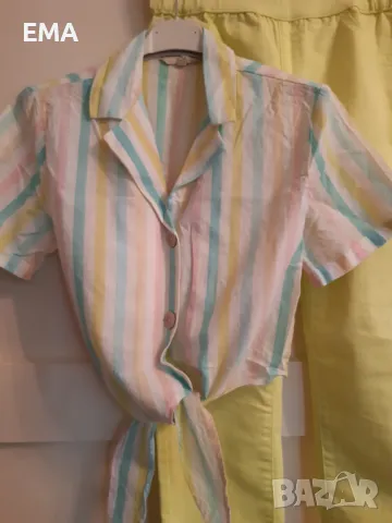 Панталон с къс топ ризка с връзки- М размер-№29 в актуални цветове, снимка 1