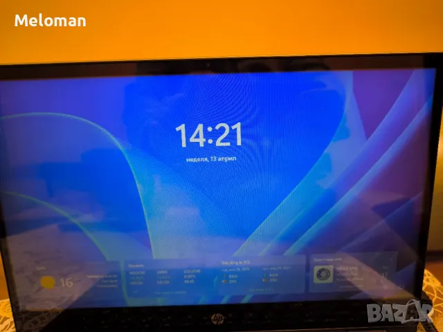 Продавам лаптоп HP Pavilion x360 14" Touch i3 10th gen. 8GB 128GB, снимка 2 - Лаптопи за работа - 49879660