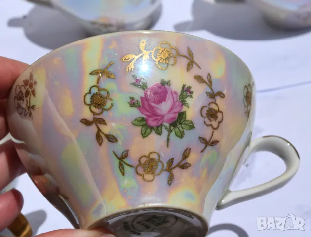 Kahla перлена порцеланова кана 4 чаши, снимка 14 - Други - 41327761