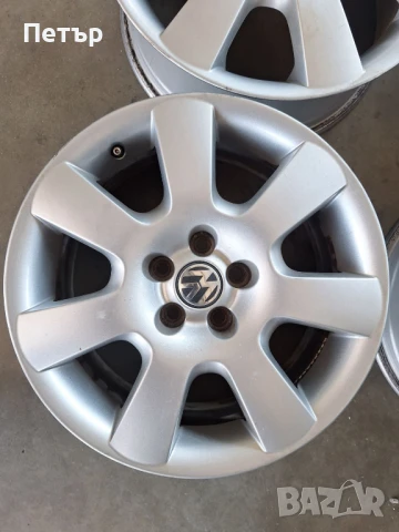 ОРИГИНАЛНИ АЛУМИНИЕВИ ДЖАНТИ ЗА ФОЛВАГЕН /ШКОДА/ 5Х100Х57-16 цола, снимка 2 - Гуми и джанти - 50937242