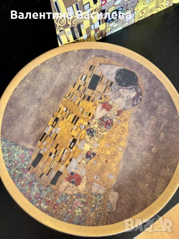 Комплект «Целувката», Климт, снимка 5 - Сервизи - 53043322
