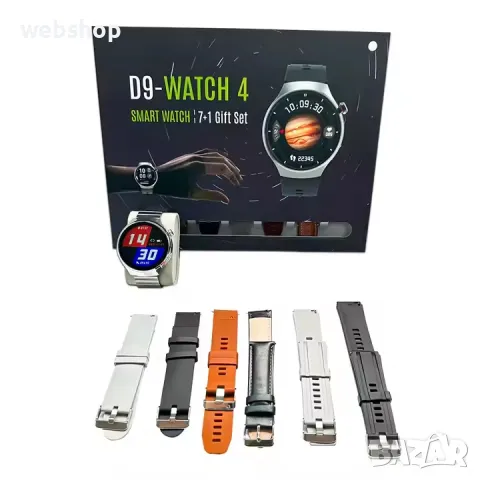 Смарт часовник D9 Watch 4 7в1 с 49 mm OLED дисплей, безжично зареждане, AI Voice,режим Multi-Sport, снимка 6 - Смарт гривни - 48495175