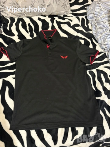 Тениска със яка размер S