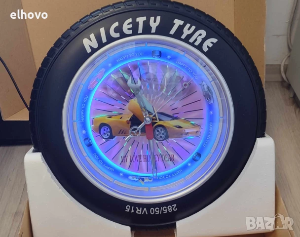 Часовник за стена във формата на гума, снимка 4 - Други - 50441888