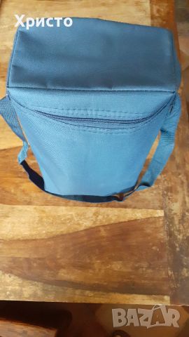 хладилна чанта термо, плътен полиестер 600D, синя, едно отделение, aлуминиев вътрешен слой, снимка 1 - Хладилни чанти - 46135100