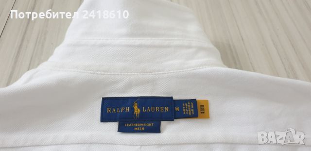 POLO Ralph Lauren FeatherWeight Mesh Pique Cotton Mens Size M НОВО!ОРИГИНАЛ! Мъжка Риза!, снимка 14 - Ризи - 46010234