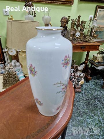 Уникална много красива антикварна немска порцеланова ваза , снимка 7 - Вази - 45711831