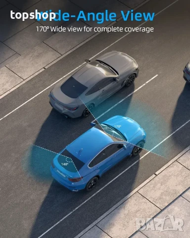 4K Dash Cam Q20 предна и задна, WiFi Даш камера, нощно виждане, 64GB SD, 170°, G-сензор, IPS, APP, снимка 5 - Аксесоари и консумативи - 50555876