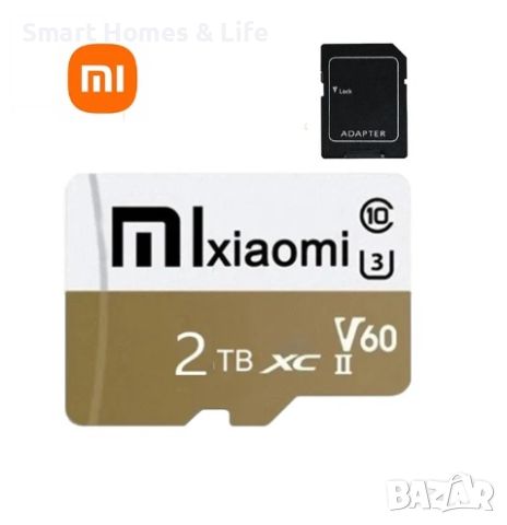 Xiaomi Micro SD Memory Card / Микро SD Карта Памет 2 TB V60, снимка 1 - Карти памет - 46566471