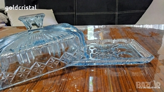 Стар стъклен съд за масло , снимка 3 - Антикварни и старинни предмети - 52261884