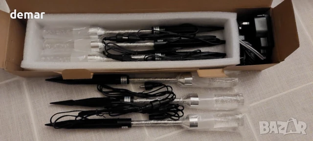 Градински лампи IRISECO с колчета, 6 броя 12V нисковолтови LED, IP65, снимка 8 - Лед осветление - 51180611