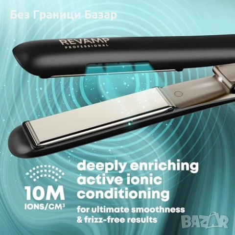 Нова Професионална преса за коса REVAMP Progloss йони и керамика за жени прическа, снимка 3 - Преси за коса - 54106232