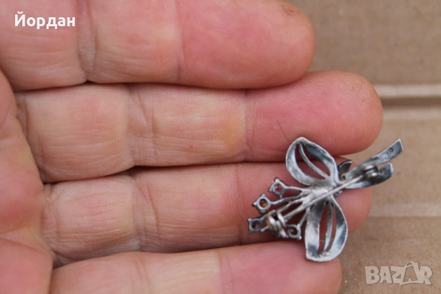 Дамска брошка с маркзити, снимка 6 - Пръстени - 53863089