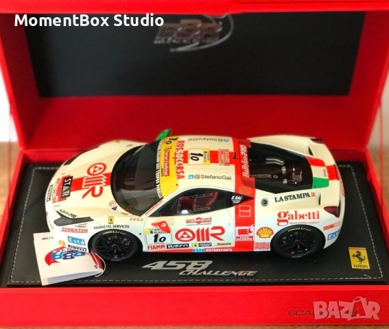 BBR Ferrari 458 Challenge 1:18 метална количка