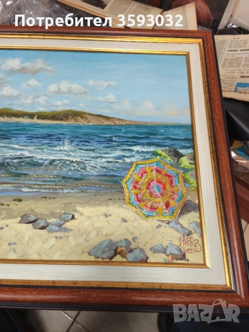 Масло върху платно Юлиан Кръстев , снимка 4 - Картини - 53390126