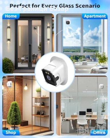 Нова Вътрешна камера през прозорец 2K AI сирена нощно виждане охрана дом, снимка 6 - IP камери - 54206529