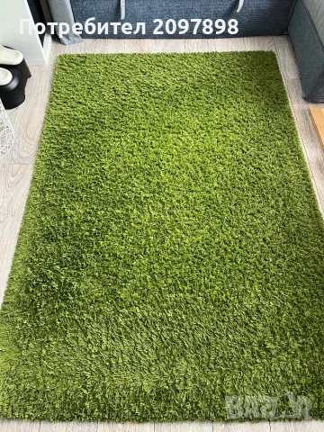 Зелен килим с косъм от Икеа , снимка 4 - Килими - 50372600