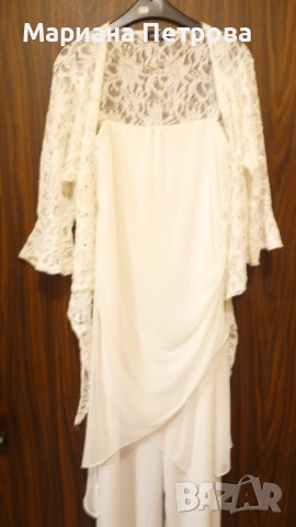 Дамски дълъг гащеризон с туника и връхно елече, снимка 2 - Гащеризони - 52883279