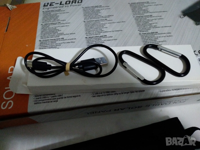 Сгъваем, соларен панел с USB 5V, 3A, 15W USB-A, USB-C, снимка 9 - Друга електроника - 52432927