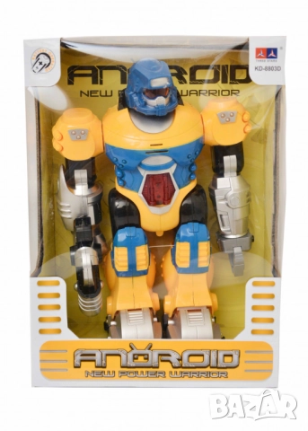 Интерактивна играчка робот Андроид – Светлини, звуци и екшън