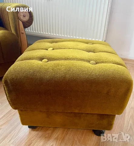 Продавам старинен комплект мебели, снимка 4 - Дивани и мека мебел - 47667779