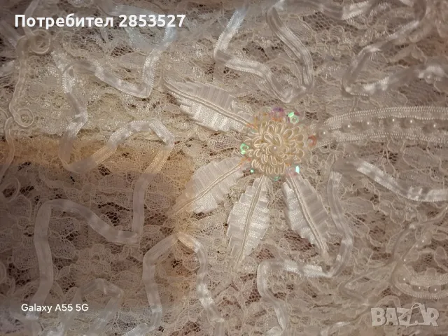 Бяла финна Жилетка /дантела и перли, снимка 11 - Жилетки - 49935249