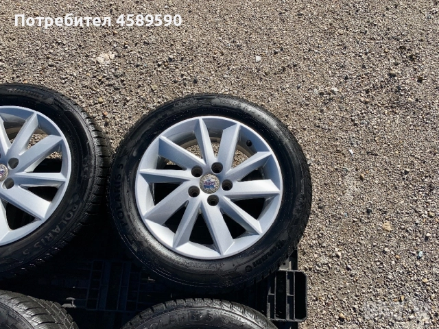 Алуминиеви джанти 15цола 5x100 + ЗИМНИ ГУМИ Barum за Seat Ibiza,Skoda Fabia,Vw Polo,Audi A1, снимка 6 - Гуми и джанти - 52258948