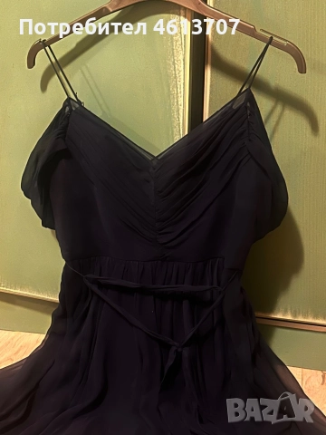 Тъмносиня къса рокля , снимка 3 - Рокли - 51948099
