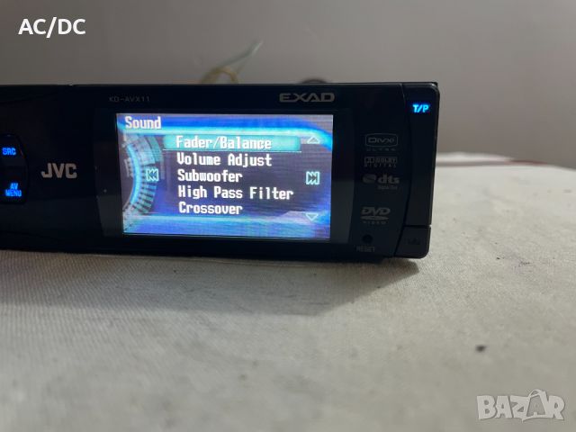 JVC KDX-AV11 EXAD DVD/CD receiver 2.7'' display/Авто ДВД медия, снимка 8 - Аксесоари и консумативи - 46715553