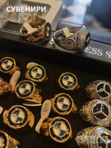 Мъжки пръстени от неръждаема стомана на БМВ и Мерцедес , снимка 2 - Пръстени - 51793808