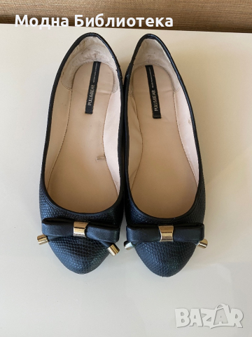 Черни балеринки, снимка 2 - Дамски ежедневни обувки - 45045598
