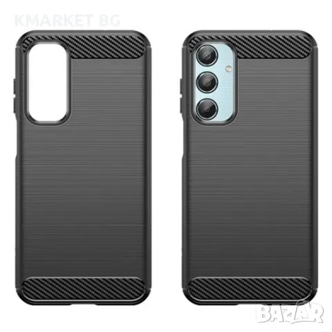 Samsung Galaxy M35 5G Удароустойчив Carbon Fiber Калъф и Протектор, снимка 2 - Калъфи, кейсове - 46902649