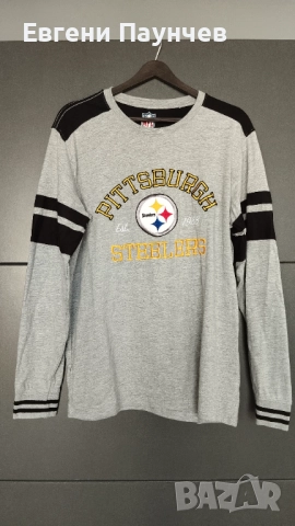NFL Pittsburgh Steelers Мъжка тениска с дълъг ръкав размер L Американски футбол 