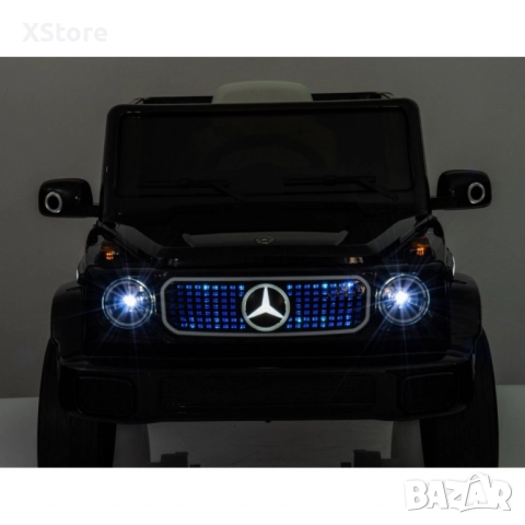 Акумулаторен джип Mercedes EQG Electric G-Class 12V с отварящи се врати меки гуми 4x4 /Черен, бял, снимка 9 - Детски велосипеди, триколки и коли - 51993104