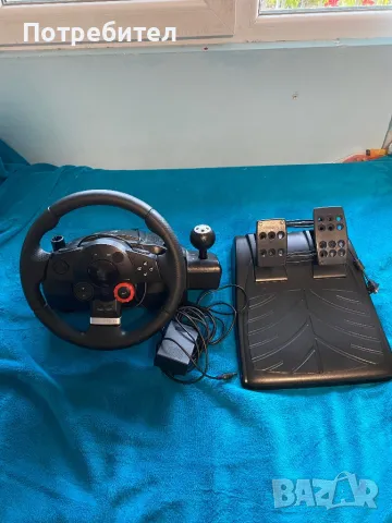 Logitech Driving Force GT, снимка 1 - Джойстици и геймпадове - 47694215