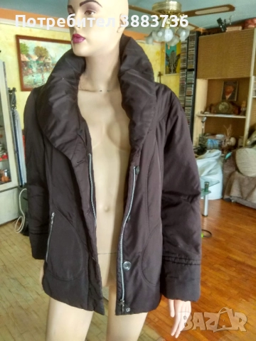 Дамско ватирано яке с висока яка, снимка 7 - Якета - 52546659