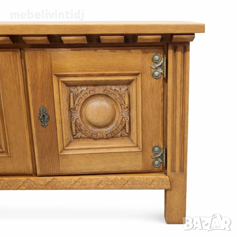 Масивен дъбов шкаф, снимка 4 - Шкафове - 53597101