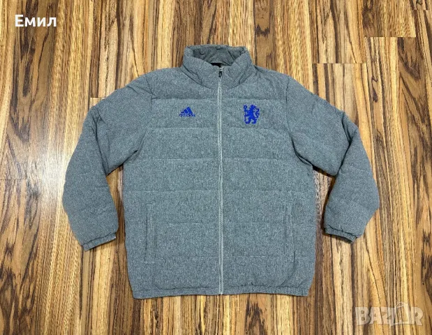 Оригинално пухено яке Adidas x Chelsea FC, Размер XL, снимка 1 - Якета - 48633502