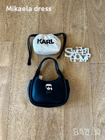 Чанта от Zkarl Lagerfeld в черен цвят. Идеална за стилни и елегантни визии., снимка 1