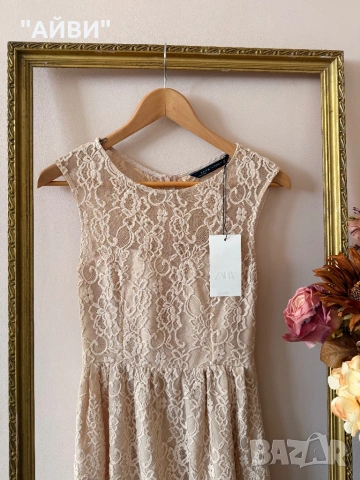 ZARA Дамска нежна рокля, снимка 3 - Рокли - 53999579